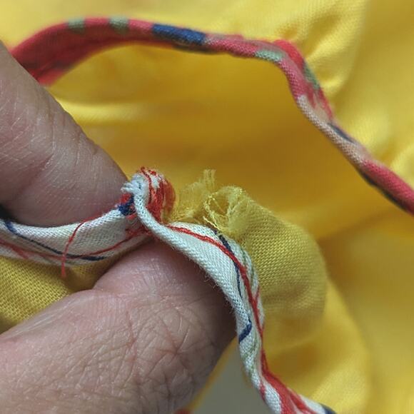 Vintage Montgomery Ward Dress Girls Size 4T Orange Floral Mod Funky - Picture 5 of 7